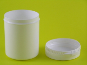 Słoik plastikowy 125 ml/100g z wieczkiem zamykającym oraz pierścieniem gwarancyjnym
