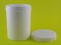 Słoik plastikowy 1000 g/1200 ml z zamknięciem oraz pierścieniem gwarancyjnym.