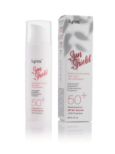 Lynia SunShield SPF 50+ Nawilżająco-łagodzący krem ochronny z antyoksydantami