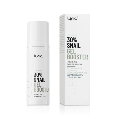 Żelowy booster ujędrniający ze śluzem ślimaka 30% Lynia CUE+ 30 ml